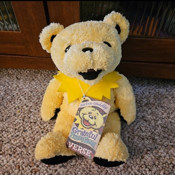 Liquid Blue Verse Extra Cuddly Grateful Yellow Teddy Bear